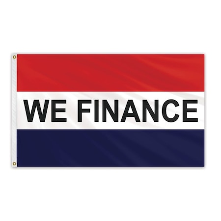 Global Flags Unlimited We Finance Message Flag 3'x5' Standard Flag 204571